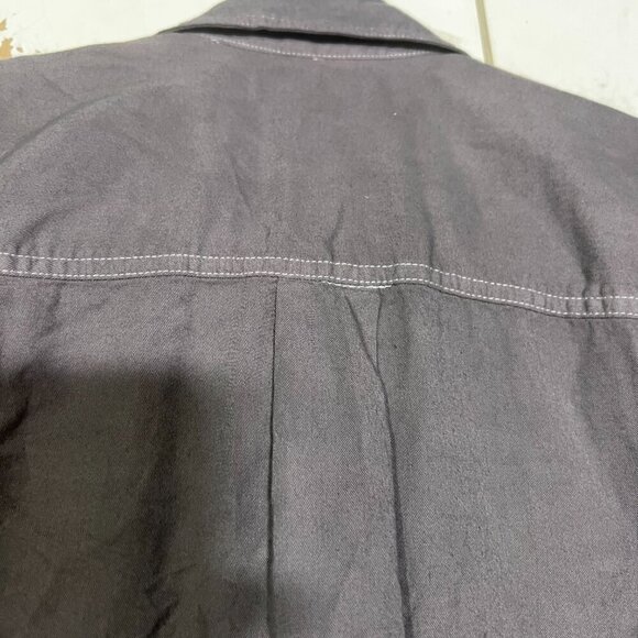 Madewell Western Trucker Jacket Lightweight Purple White Stitching Size Small - Picture 8 of 10